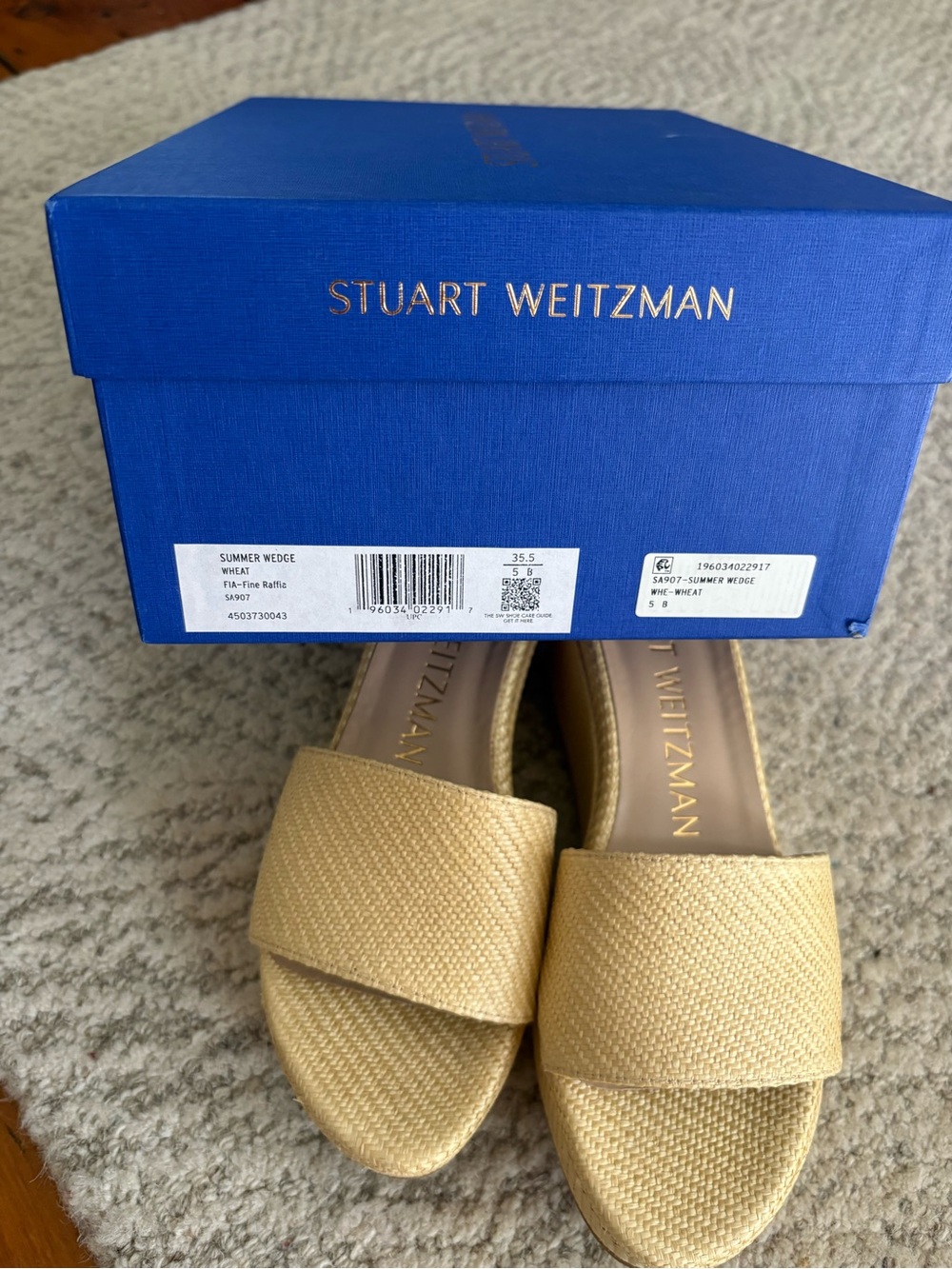 Stuart Weitzman Wedges Size 5 - Picture 2 of 6